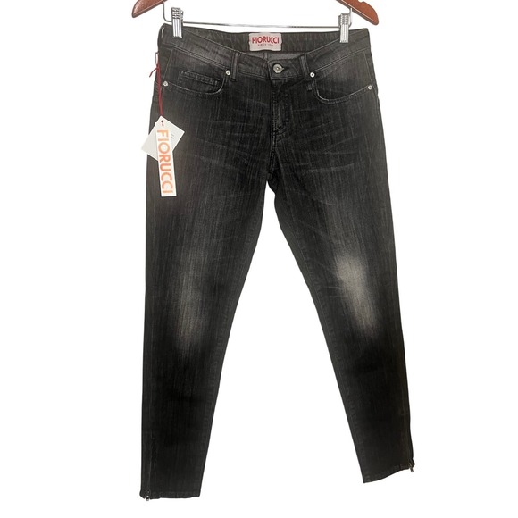 NWT Fiorucci X Naomi‎ Campbell Collaboration Slim Straight Jeans Sz 29 $375 - Picture 5 of 12